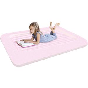 Air Mattress for KidsPortable Fast Kid air Mattress, Surface with Plush Smooth Comfortable Ideal for Living Room, Room and Outdoor Camping usePink