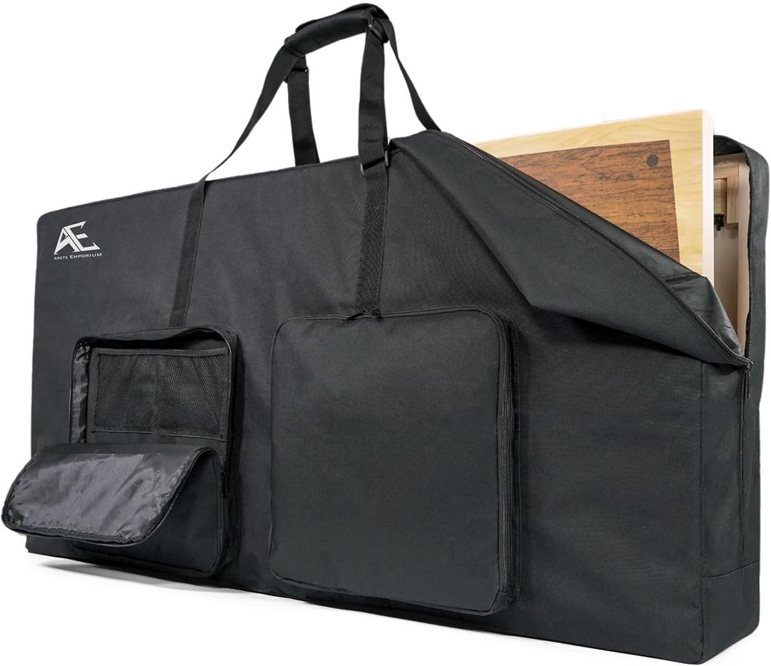 Cornhole Bag Carry Case for 4’ X 2’ Regulation Size Boards – Water Resistant Cornhole Board Carrying Case with Front Sandbag Pockets, Reinforced Corners & Adjustable Shoulder Straps (Bag Only)