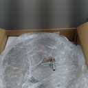 MELUCEE 3-Light Hanging Chandelier Light for Dining Room in Brushed Nickel, Modern Kitchen Island Pendant Lighting Adjustable Hanging Ceiling Lamp with Clear Glass Shade (3 Lights-1 Pack Round)