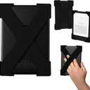 Strapsicle Silicone Hand Strap  Kindle & Paperwhite (6) Gen 710, 6 Kobos  Medium  2-Pack  Black  Comfy Alternative to Case or Cover