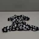 CuteBone Dog Halloween Pajamas Puppy Onesies Small Dogs Soft Pjs Coat Cat Apparel Comfy Pet Christmas Clothes Outfit Doggie Bodysuit P11S (S, Skulls)