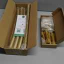 YNL Curved Shower Curtain Rod 35-82In(2.9-6.8Ft), Gold Round Rustproof Shower Rod for Bathroom Bathtub, Adjustable Arched Shower Curtain Rod, Never Rust|Extra Space|Non-Slip|Expandable|Need to Drill.