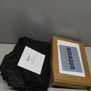 Aimosen 10x8 FT Black Backdrop Background for Photography, Chromakey High Density Polyester Fabric Black Photo Backdrop Curtain Screen Collapsible Seamless for Shoot Portraits Party Video Studio