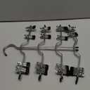 TOPIA HANGER 4 Tier Metal Skirt Hangers for Women, Pants Hanger Space Saving with Adjustable Clips, Gain 70% More Space, Non Slip Grip for Slacks, Trousers, Shorts, Jeans, Towels, Black, 2Pack