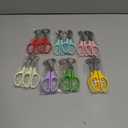 Quail Egg Scissors 8 Color - 16 Pack Stainless Steel Quail Egg Cutter Peeler Opener Shears Tool for Kitchen (Multicolor) 