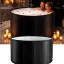 Portable Bathtub for Adults 41.3x26" Foldable Ice Bath Tub for Shower Bathroom Collapsible Cold Plunge Bathtub