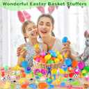 100 Pack Prefilled Easter Eggs with Assorted Toys, Bright Colorful Eggs for Easter Basket Stuffers/Fillers, Easter Eggs Hunt, Classroom Prize Supplies, Party Favors Bulk for Kids