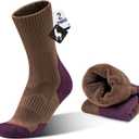 Alpaca Wool Hunting Socks 2 pairs for Men Women, Thermal Warm Compression Thick Winter Cushioned Hiking Boot Moisture Wicking (13-16)