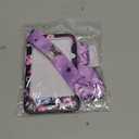 Kuiomi Cute Lanyards for Women and Men, Anime and Kawaii Designs, Purple with ID Badge Holder