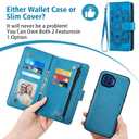 Asuwish Phone Case for Moto One 5G/One5G UW/Moto G G5 Plus Zipper Wallet Magnetic Cell Cover with Tempered Glass Screen Protector Strap Flower Card Holder Motorola One Lite XT2075-1 Women Girls Purple