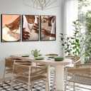 3PCS Black Woman Canvas Wall Art,Black Girl Poster Fashion Girl Abstract Pictures Prints Boho Black Female Paintings African American Woman for Nordic Minimalist Room Bedroom Wall Decor Unframed