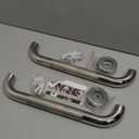 Shower Grab Bar, 2 Pack 16 Inch Bathroom Grab Bar, 304 Stainless Steel 1.25" Diameter Anti-Slip Handicap Grab Bar Support Shower Rail Senior Handrail Shower Safety Bar Handle, 16 Inch, Chrome anti slip pattern