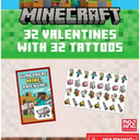 Minecraft 32 Valentines With 32 Tattoos 3 Pack