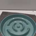 Havniva Ceramic 1.6 Cup Slow Feeder Dog Bowl for Medium and Large Breed, 8.2inch Puzzle Dog Food Dish, Anti-Gulping, Stop Bloat, Preventing Choking (Single Bowl-Dark Green)