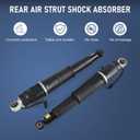 DICMIC Rear Air Strut Shock Absorber Compatible with 2015-2020 Cadillac Escalade ESV Chevrolet Suburban Tahoe GMC Yukon XL Replace# 84176675, 580-1106, 23151122