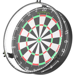 STASUN 360° Dartboard Light,White LED Darts Lighting,Dimmable Dart Board Surround Ring Lighting System,12W 6500K Magnetic Darts Light and Accessories for the Whole Board
