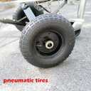 Fouwick 600LBS Trailer Dolly, 1-7/8 Hitch Ball with 12 Pneumatic Tires, Black Powder Coated Steel Trailer Mover Dolly (JT-TC003) Black Wheel