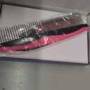 Docrok Pet Grooming Brush & Comb Combo, Cat & Dog Brush for Shedding & Dematting, Undercoat Rake for Long-haired Pets, Pink