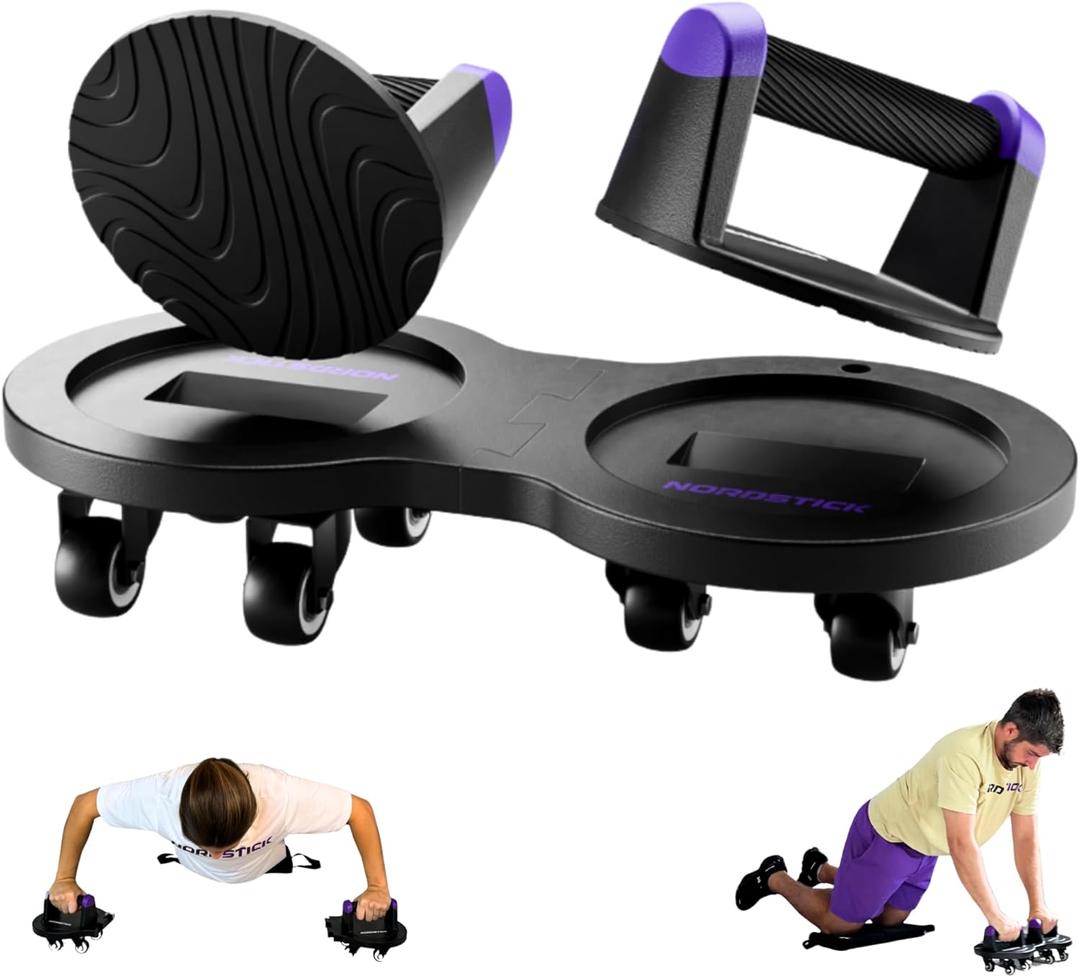 Multi Slider Home Gym Workout Device  All-in-One Core Training System with Push-Up Handles, Multifunctional Ab Roller & Core Sliders for Abs, Full-Body Workout Versatility