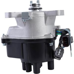 Ignition Distributor 2+4 Pins Compatible for 1996 1997 Honda Accord / 1996 Prelude L4 2.2L Cap and Rotor kit Replacement 30100-P0B-A01 TD-76U