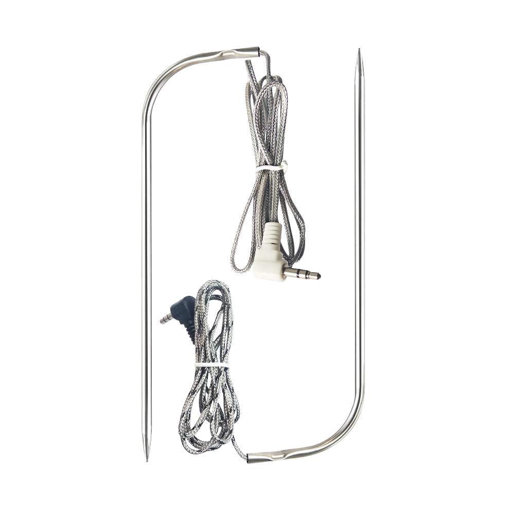 Replacement Waterproof Meat Probe 2 PCS Compatible with Traeger BBQ Grills, 3.5 mm Plug Meat BBQ Digital Thermostat Probes, Set of 2