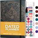 Legend Planner Jan 2026 Jan 2027 Dated Weekly & Monthly Planner to Hit Your Goals, Increase Productivity & Live Happier, Organizer Notebook & Productivity Journal, A5 Hardcover (Mystic Gray) (A5 (5.5" x 8.3"))