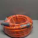 YAMATIC Heavy Duty Garden Hose 5/8 in x 75 ft with Swivel Fitting, Super Flexible Water Hose, All-weather, Lightweight, Burst 600 PSI (Orange)