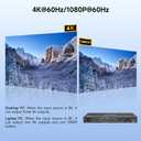 USB C DP KVM Switch 2 Computers 3 Monitors,4K/1080P@60Hz MST KVM Switch for 1 PC&1 Laptop Share 3 Monitor with 4 USB3.0 Devices,PD for Laptop, USB Cables and Power Adapter(4K USB C DP 2 in 3 Out KVM)