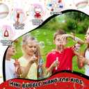 Hollowfly 24 Pcs Mini Baseball Bubble Wands Baseball Themed Party Favors Birthday Bubble Wand Bulk for Outdoor Summer Classroom Party Supplies Kids Goodie Bags Filler
