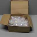 Funtery 24 Pcs Christmas Iridescent Clear Ornaments Balls Iridescent Christmas Balls for Tree Crafts Fillable Transparent DIY Hanging 2.5 Inch Rainbow Ball for Holiday Decor (Iridescence Style)