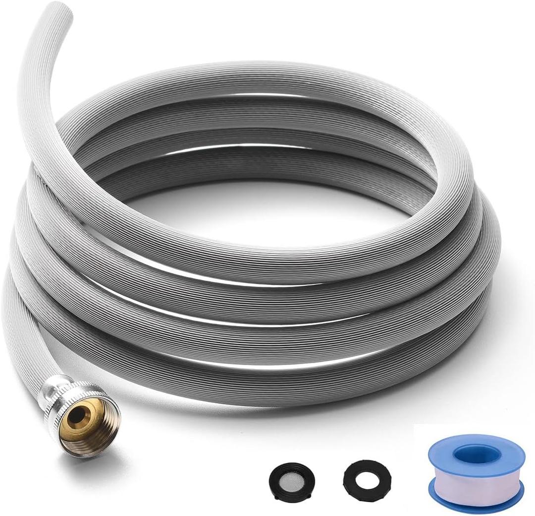 Dehumidifier Hose for Drainage 3/4" FHT, with Premium Brass Connectors (10 Length Options) (5FT)