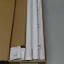 Zeerobee Curtain Rods for Windows 66 to 120, 1 Inch Adjustable Heavy Duty White Curtain Rod, Outdoor Indoor Room Divider Modern Drapery Pole, 66-120"