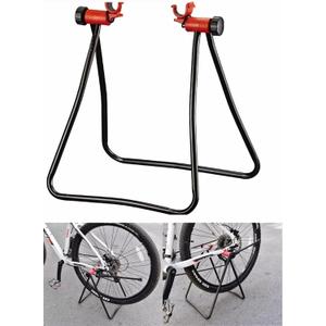 Bike Repair Stand,Bike Rack,Bicycle Stand,Bicycle Holder Fit for Mountain Road Bikes, Bicycle Floor Stand Indoor Outdoor Garage Storage (Black)