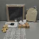 9 Pcs Pregnancy Announcements Set, Include Felt Letter Board Baby Bodysuit Shoes and Wooden Sign Surprise Announcement for Grandparents Partner Gift Family Reveal(Grey Coming soon-white shoe)