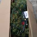 National Tree Company 7.5 ft Pre-Lit Carolina Pine Artificial Christmas Tree, 750 Clear Lights, 1,399 Tips, Includes Stand, Green