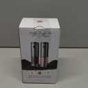 Electric Salt and Pepper Grinder- Automatic Battery Pepper Mill Shakers Kitchen Essentials for New Home Adjustable Coarseness Upgraded Larger Capacity with Led for Housewarming Gifts (Stainless Steel)