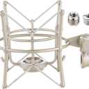 Microphone Shock Mount, Metal Universal Mic Holder Spider Recording Mic Shockmount Stand Compatible with Many Condenser Mics for Samson Superlux MXL990 770 Tempo 2006 etc.