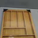 Heim Concept Drawer Organizer Bamboo Cutlery Tray Silverware Organizer/Utensil Holder, Drawer Dividers Organizer for Silverware, Flatware, Knives in Kitchen (Non-Expandable, 1PC)