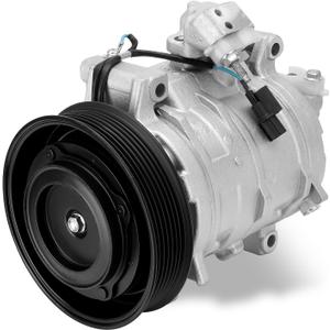 AC Compressor with Clutch with Clutch Compatible with Honda Accord 2.4L 2008-2012, Crosstour 2.4L 2012-2015 w/One Plug