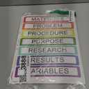 43 Colorful Sheets Science Fair Board Supplies Self Adhesive Presentation Science Subtitles Fair Project Titles Personalized Letter Sticker Supplies for Classroom Office