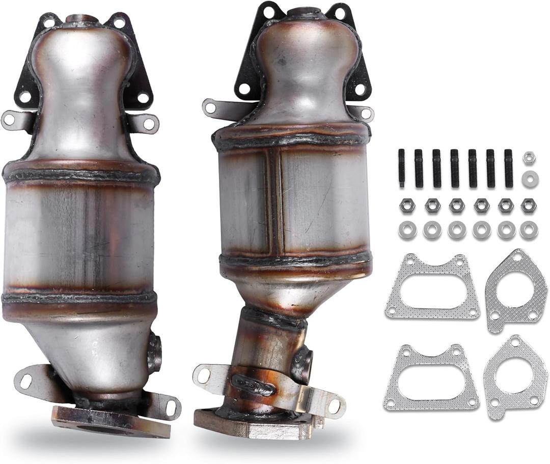 Manifold Catalytic Converter Front Replaces LH 674-850 RH 674-849 Compatible with Acura MDX Honda Accord Pilot Odyssey 2003-2009 Direct Replacement