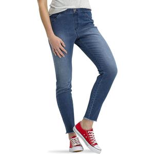 No nonsense Women's Frayed Edge Denim Leggings (Large)