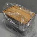 CHANCETSUI Stackable Storage Bins with Lids: Clear, 5x7, 2 Pack