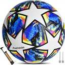 Fxznacbh Soccer Ball Size 5 Indoor and Outdoor Soccer Balls,Waterproof PU Leather,Official Match Ball,with Pump & Needles