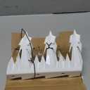 Heavy Duty Metal Fence Spikes-Anti Climb Security Spikes for Fence and Wall-Intruder and Animal Deterrent (White, 74 inches)