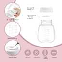 Replacement Pump Bottles for Spectra/Motif Luna/Most Wide-Mouth Flanges, S1 S2 Milk Storage Bottle for Pumping, 6oz/180ml