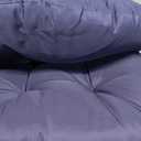 Waterproof Chair Cushions Set of 2 Outdoor,Tufted Thicken Weather and Fade Resistant Kitchen Seat Cushions,Patio Chair Pads for Garden Furniture Sofa Couch (Navy)