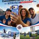 TORRAS Soccer Ostand Q3 Air iPhone 17 Pro Max Case with 360 Magnetic Stand, Fit for MagSafe, Mil-Grade Drop Tested, Soccer Fan Edition, Game Day Ready, World Cup Inspired, Starlight Blue