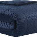 CuteKing Weighted Blanket - Weighted Blanket with Premium Glass Beads - Heavy Blanket Crystal Velvet for Comfort Sleep - Thick Blanket All Season (20lbs, 80"x87", Blue Bubble)