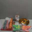 12 Pcs Kwanzaa Kinara Set Include 3 Red 3 Green 1 Black Candles Double Sided Wooden Candle Holder Wine Glasses Basket Kente Cloth Bamboo Table Mat for Kwanzaa Celebration Decoration